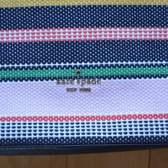 Kate Spade Jackson Boardwalk Stripe Shoulder Bag with Structured Design - Picture 3 of 5